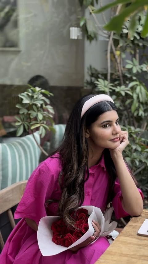Instagram post by @irichasinha for United Colors of Benetton. Caption reads: wrapped in self-love this Valentine’s and wearing....