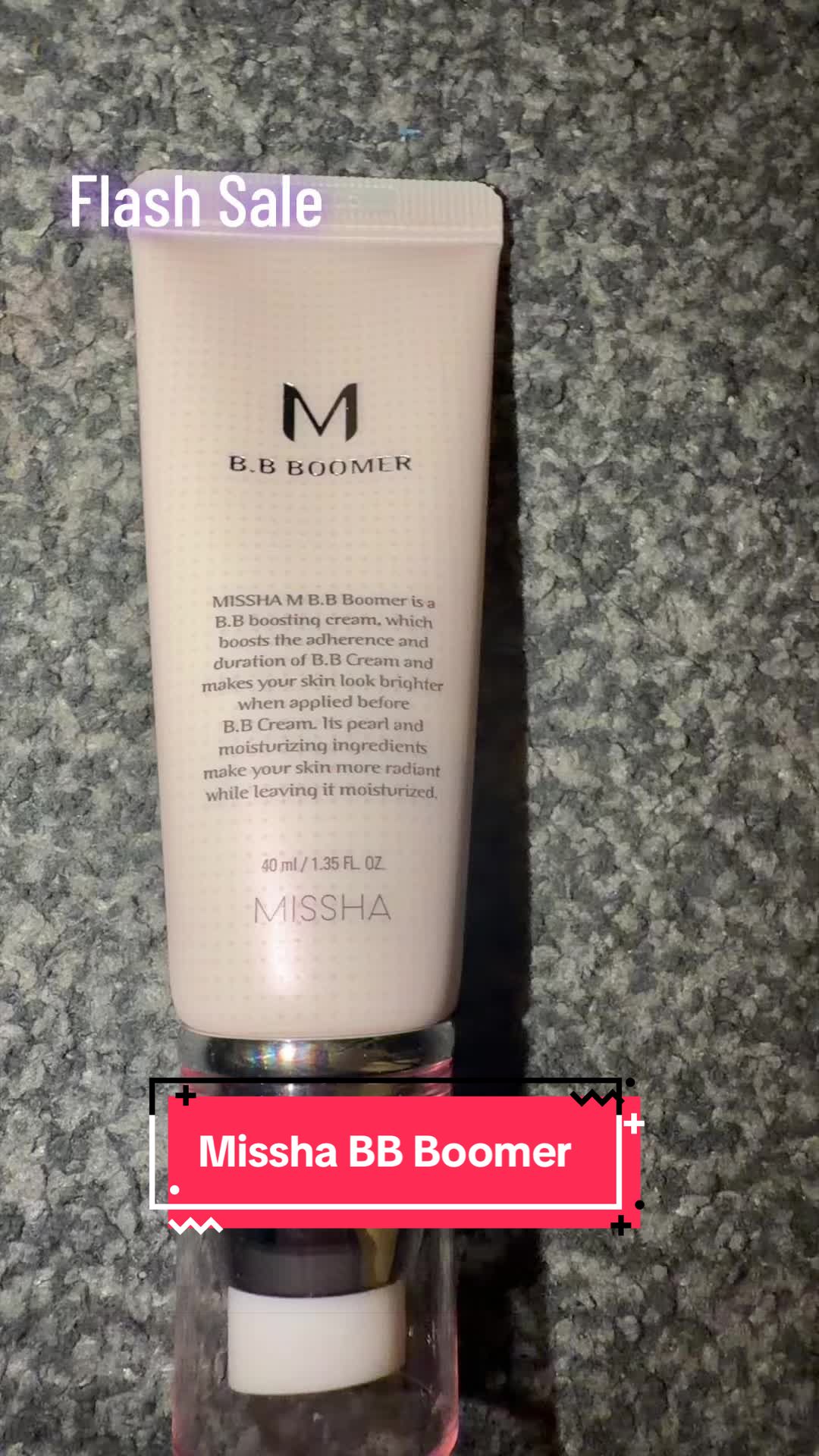 TikTok post by @itx_sahiba25 for Missha. Caption reads: [...] #dealdrops #serum #primer #makeup @missha uk.