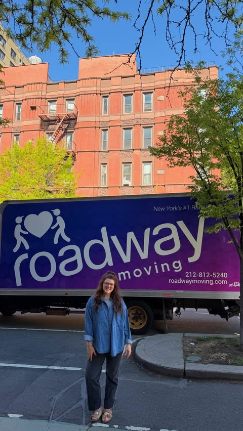 Instagram post by @sydney_benjamin for Roadway Moving. Caption reads: [...] same delusion... shoutout to @roadwaymoving....