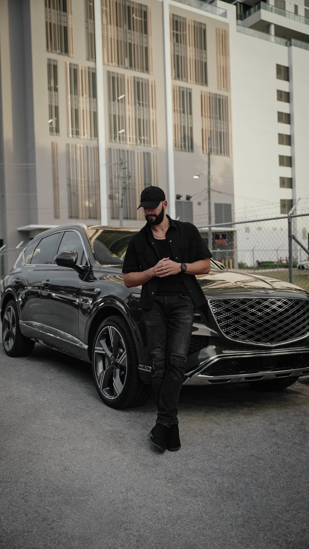 Instagram post by @doublex for Genesis USA. Caption reads: #GenesisPartner introducing the 2025 #GenesisGV80,....