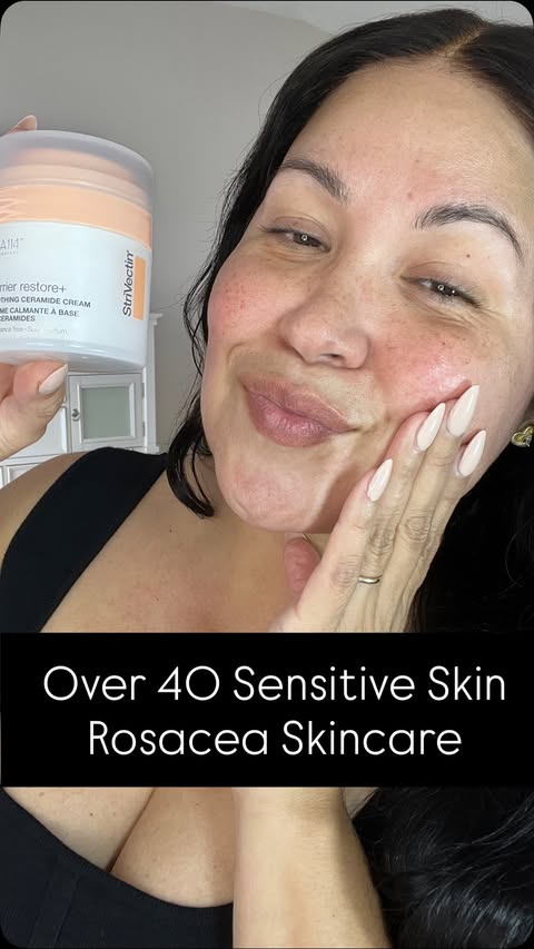 Instagram post by @veronicashavie for StriVectin. Caption reads: Shop @strivectin at Ulta! At 49 I know that....