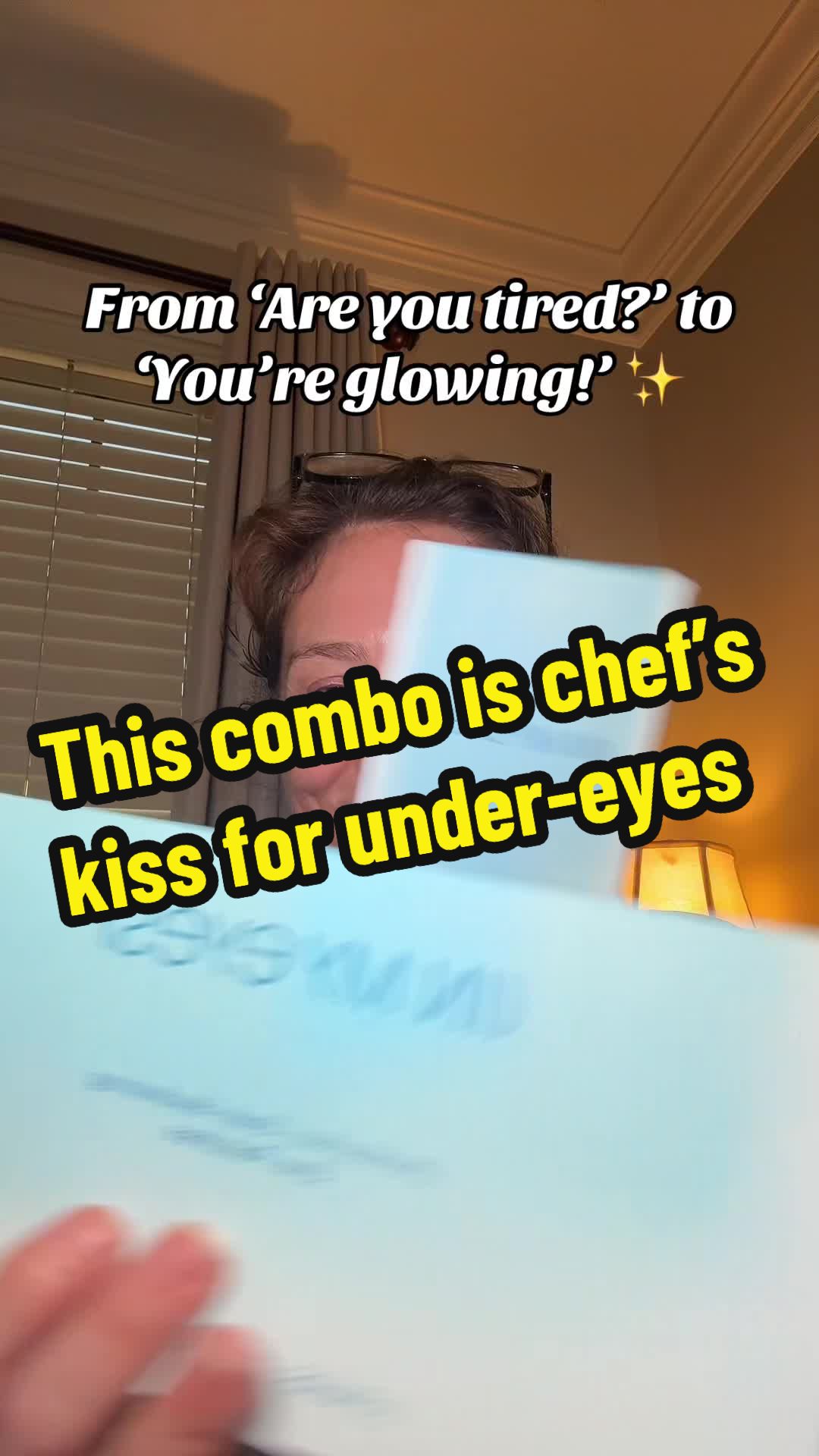 TikTok post by @amfoster01 for In My Eyes. Caption reads: Woke up looking tired again? The In My Eyes....