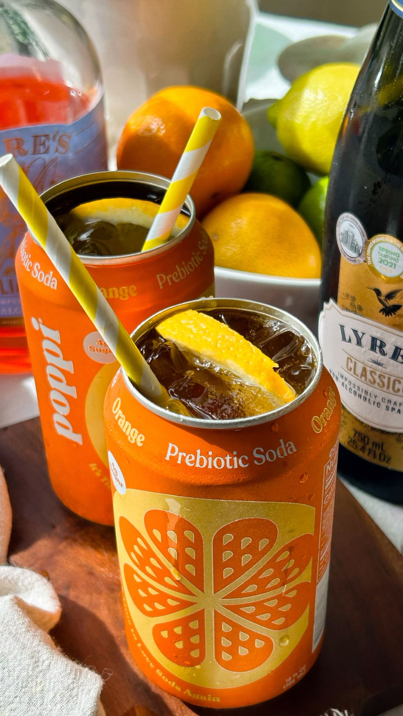 Instagram post by @onthemocks for Draft Top. Caption reads: open-can spritz cocktail, but make it....