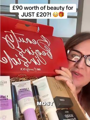 TikTok post by @clareepls for OK! Beauty Box. Caption reads: The Brightside Edit from @OK! Beauty Box is....