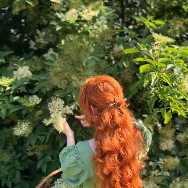 Instagram post by @aclotheshorse for Son de Flor. Caption reads: [...] dress and Meadow apron I designed with....