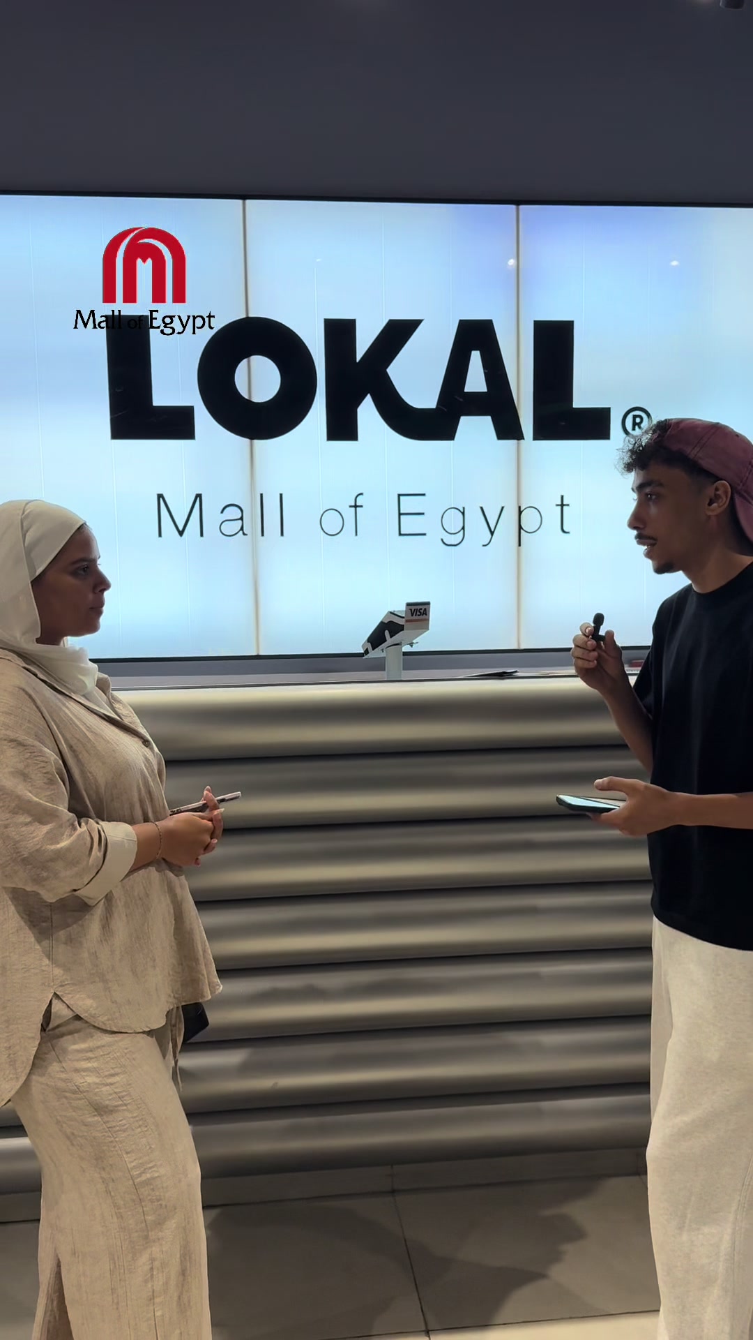 TikTok post by @mallofegypt for Majid Al Futtaim. Caption reads: Ready, set, SHOP 🏃‍♀️Check out if our lucky....