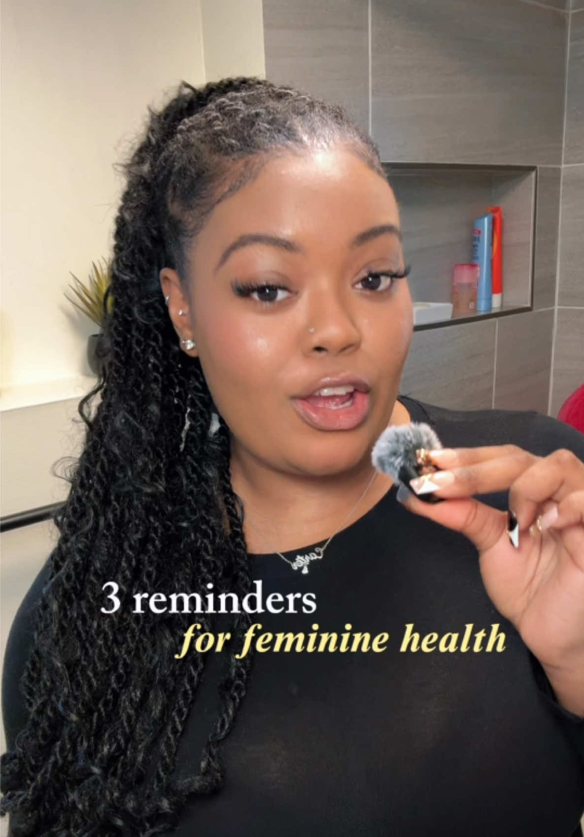 TikTok post by @anisasaneah for Happy V. Caption reads: [...] my feminine health! If you want to add Happy....