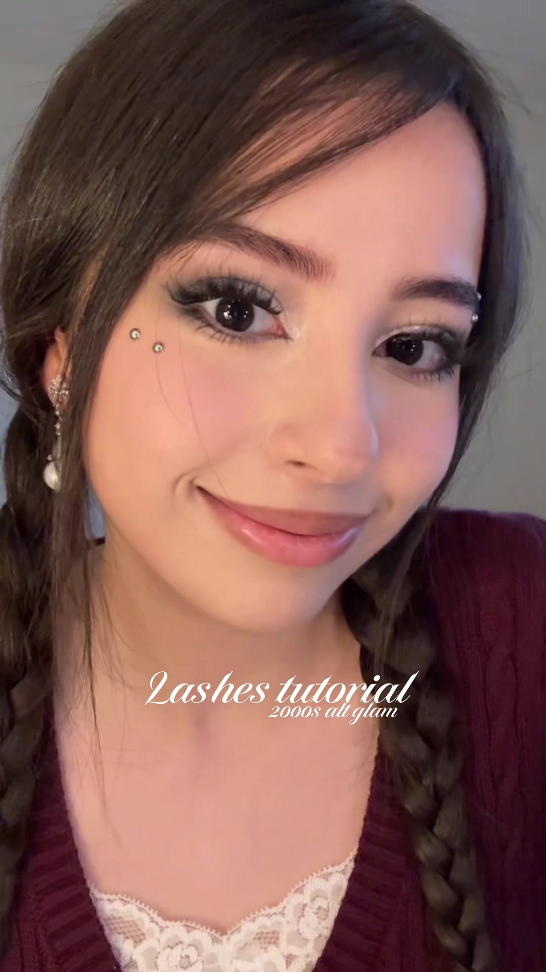 TikTok post by @iiimane_ for Ninetynine Dreams. Caption reads: @NinetynineDreams 70pcs bunny ear lashes, code....
