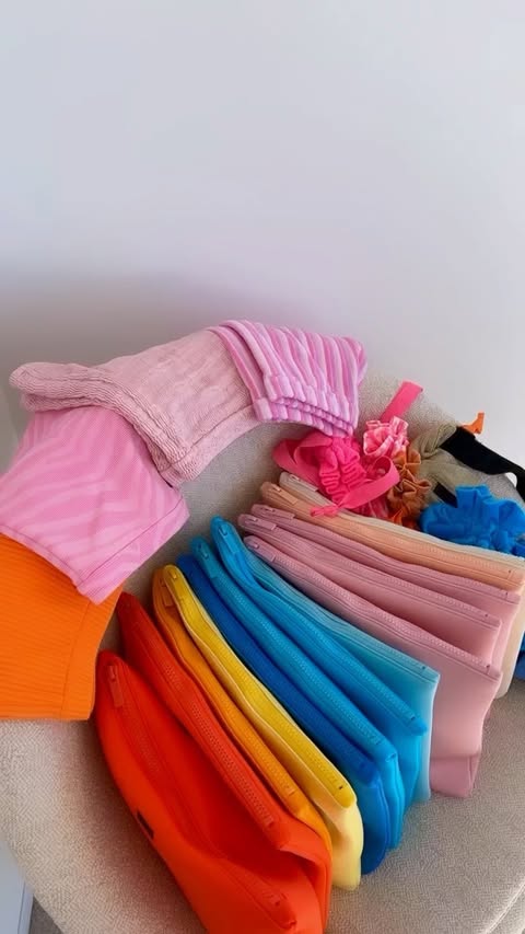 Instagram post by @laura__shannon for Triangl. Caption reads: my kinda rainbow @triangl #triangl #bikini.