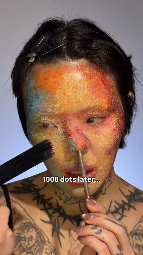 Instagram post by @meicrosoft for Danessa Myricks Beauty. Caption reads: [...] Aurora palette @danessa_myricks....