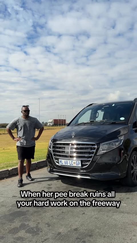 Instagram post by @drmusamthombeni for Mercedes-Benz. Caption reads: Why are passengers like this mara? You’ll be on a....