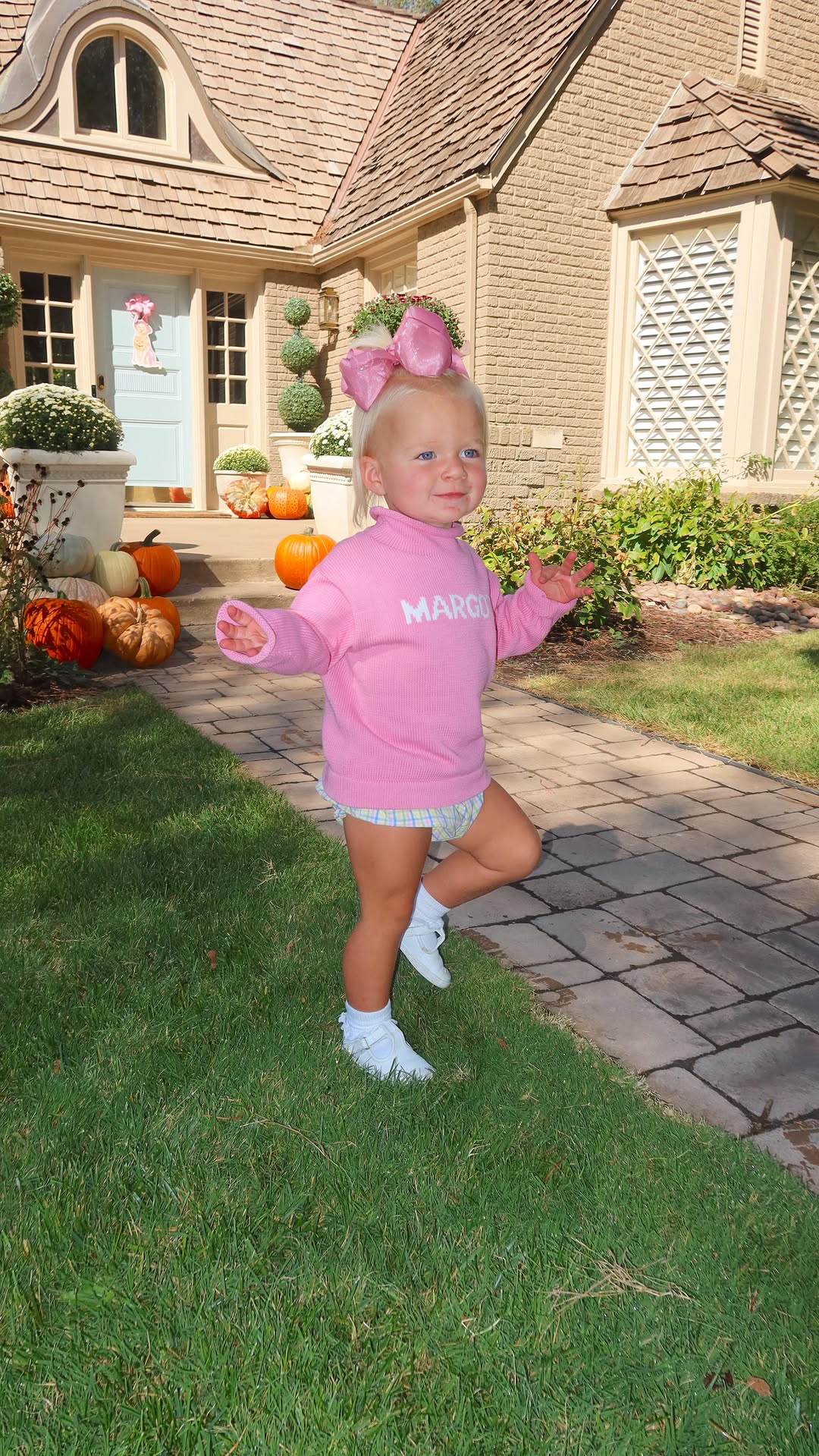 Instagram post by @lynleeposton for Enfamil. Caption reads: #ad Margot recently started school aka “Mother’s....