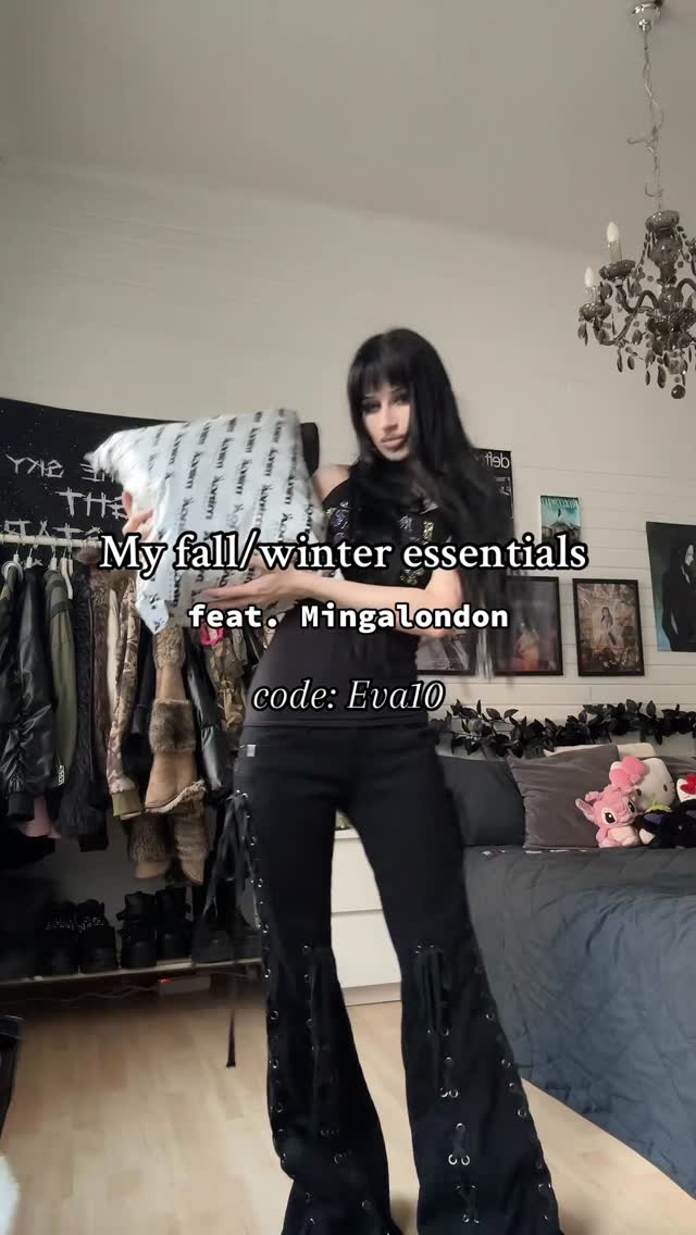 Instagram post by @evameganosova for Minga London. Caption reads: @mingalondon code: Eva10 |....