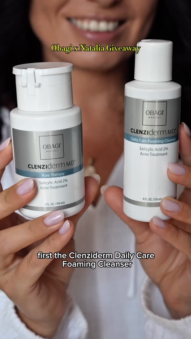 Instagram post by @natalialevsina for Obagi. Caption reads: You can also easily win these two of my....