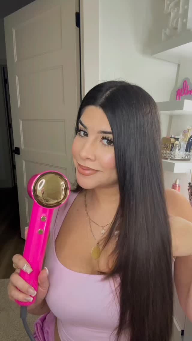 Instagram post by @itsemilyyy.b for Tideway. Caption reads: The prettiest pink hairdryer finishing in 5....