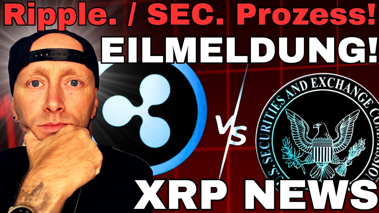 YouTube post by @Krypto_NightowlDE for Ledger. Caption reads: XRP NEWS: Ripple vs. SEC Fristablauf heute!....