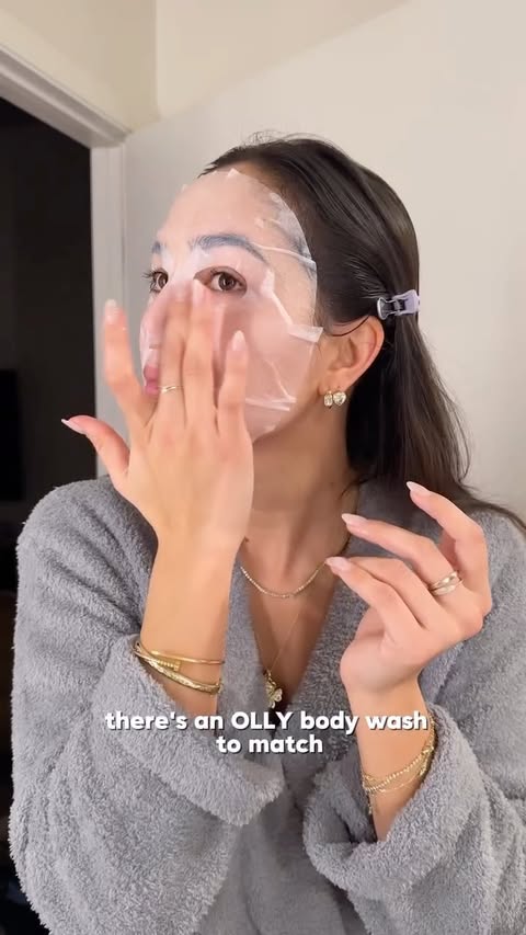 Instagram post by @rileyyrojass for OLLY. Caption reads: Drop your wind-down must-haves below! #OLLYPartner....