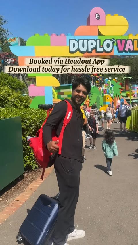 Instagram post by @itz_fizanasir for Headout. Caption reads: [...] + Thorpe Park Entry Tickets through....