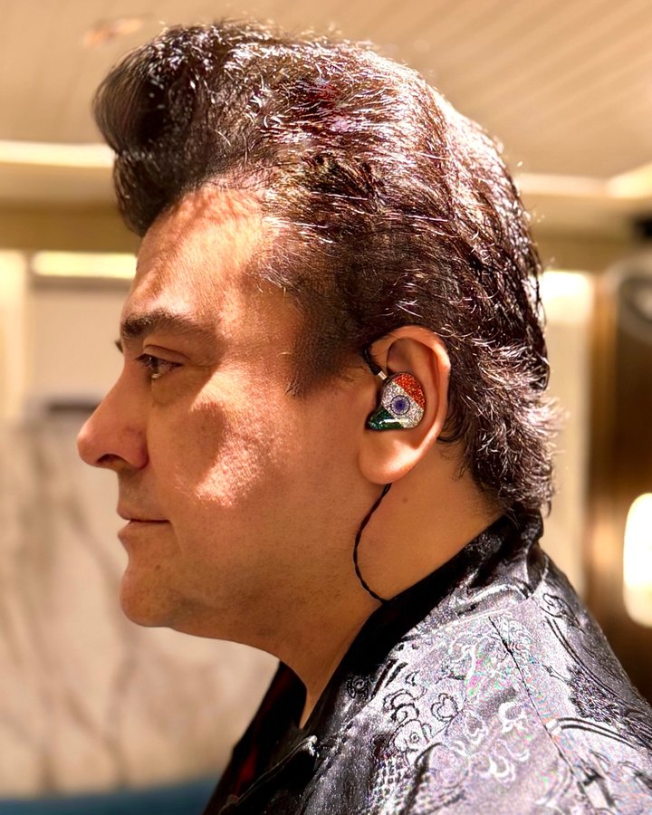 Instagram post by @adnansamiworld for Ultimate Ears. Caption reads: Just received my customised ‘In Ear Monitors’ from....