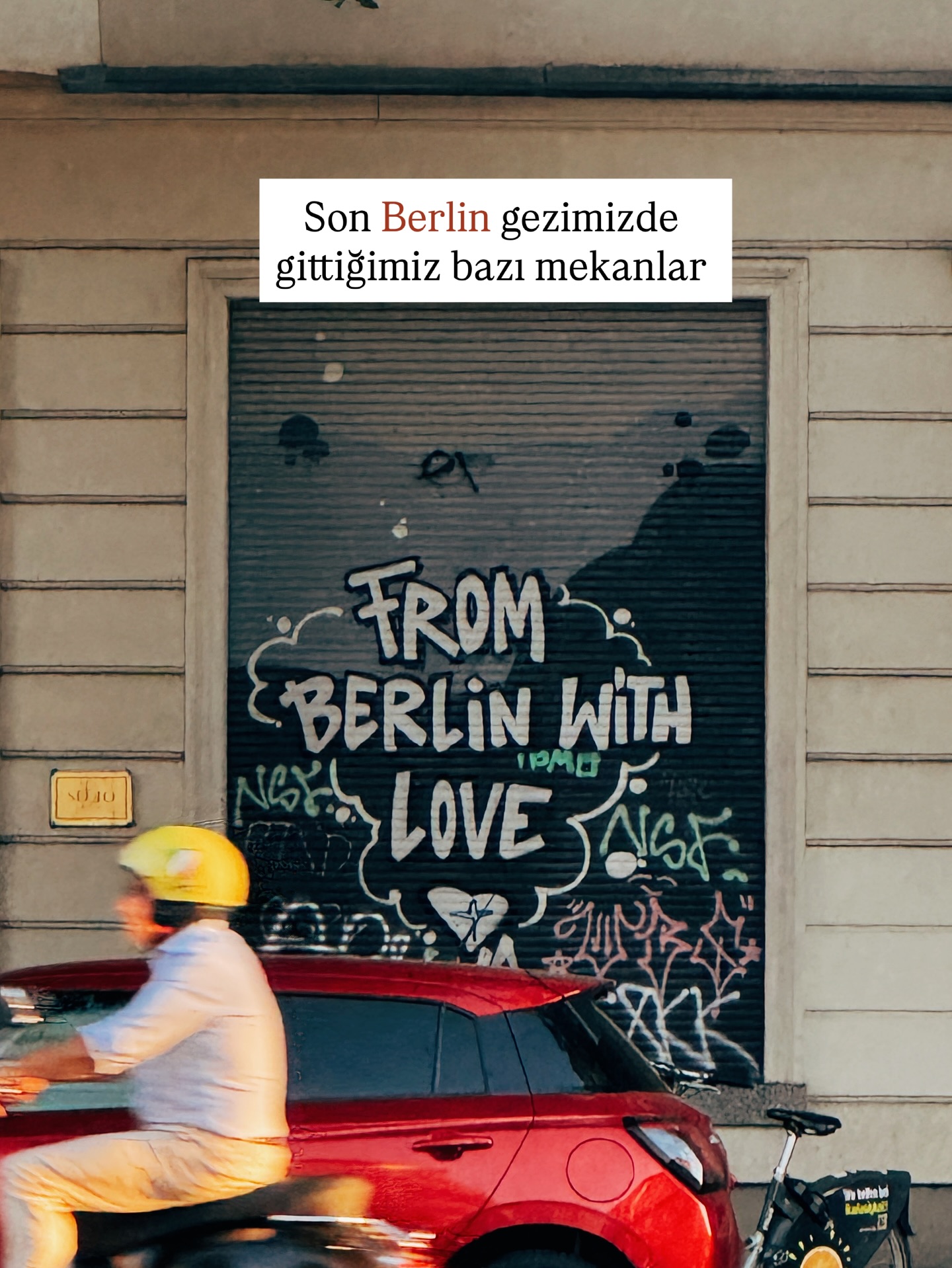 Instagram post by @oitheblog for SOFI. Caption reads: Son Berlin gezimizde gittiğimiz ve hoşumuza giden....