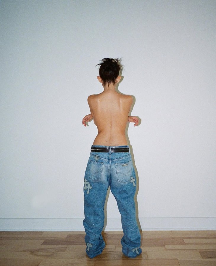 Instagram post by @slowwmafia for Chrome Hearts. Caption reads: #chromehearts #ad #austinbanks #slowfia.