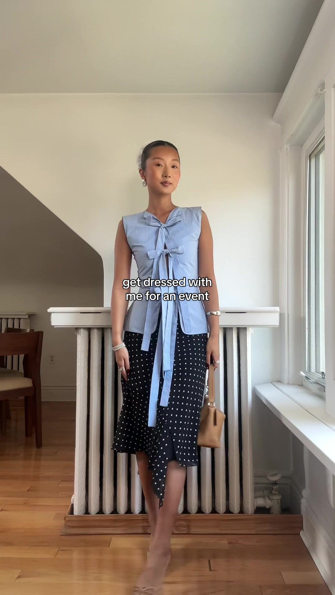 TikTok post by @beckykim_ for Maguire Shoes. Caption reads: get dressed with me to celebrate @Maguire Shoes....