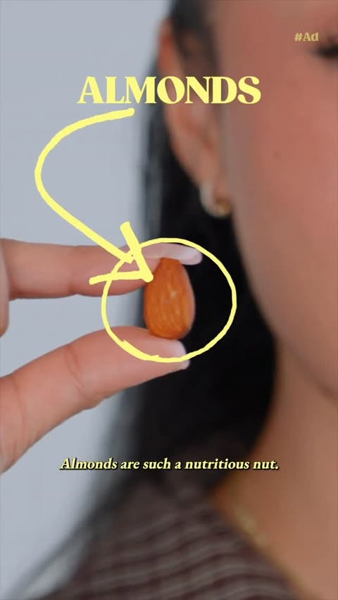 Instagram post by @twaydabae for California Almonds. Caption reads: [...] Vietnamese to everyday salads. California....