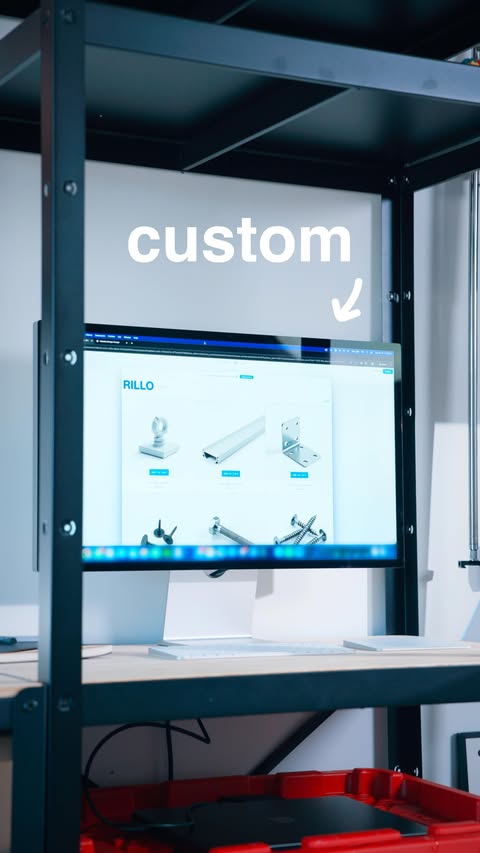 Instagram post by @itsrillo for Wix. Caption reads: Finally making a website with @wix Harmony....