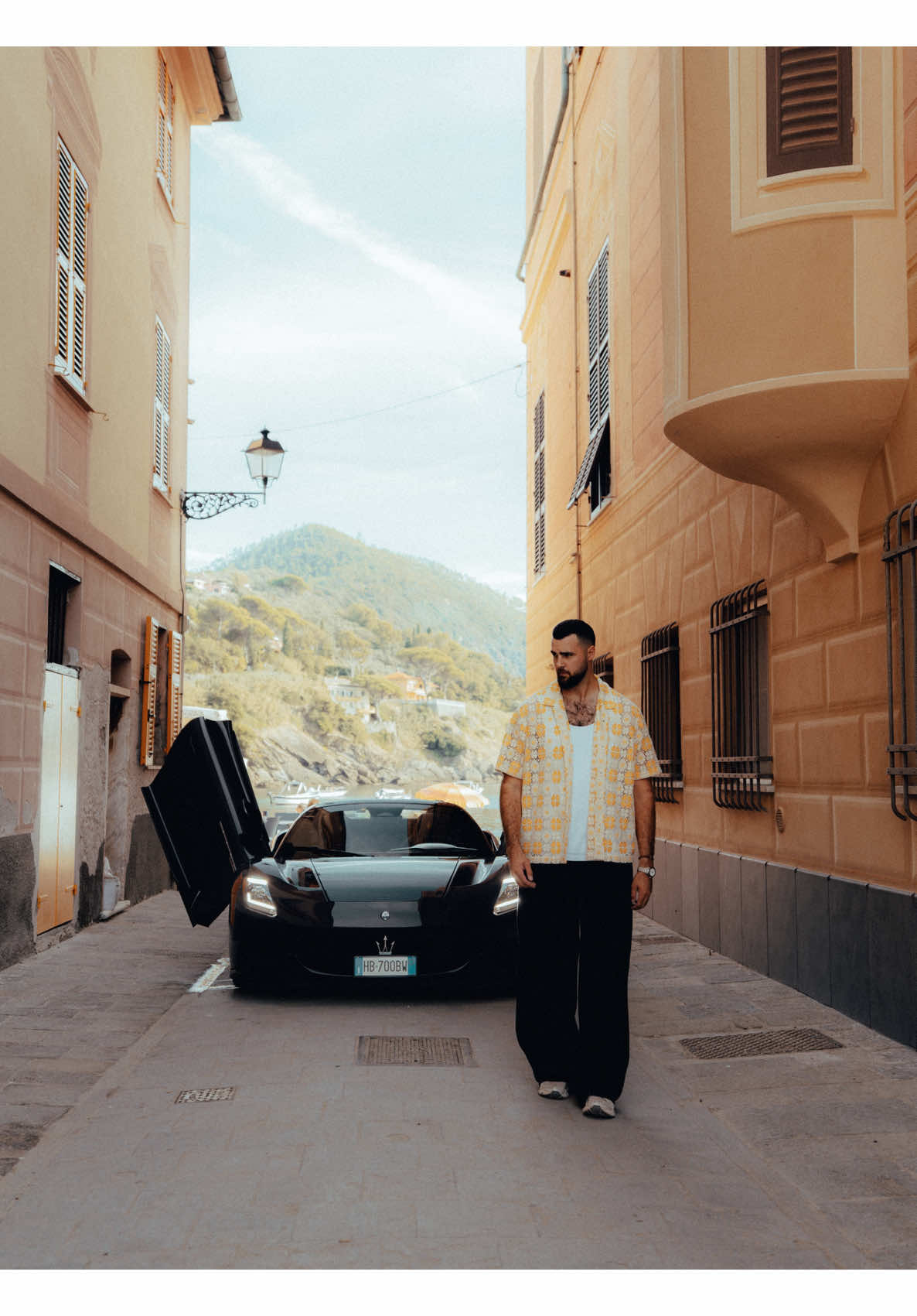 TikTok post by @jordantsanford for Maserati. Caption reads: Taking to the streets of Italy in the 2026....