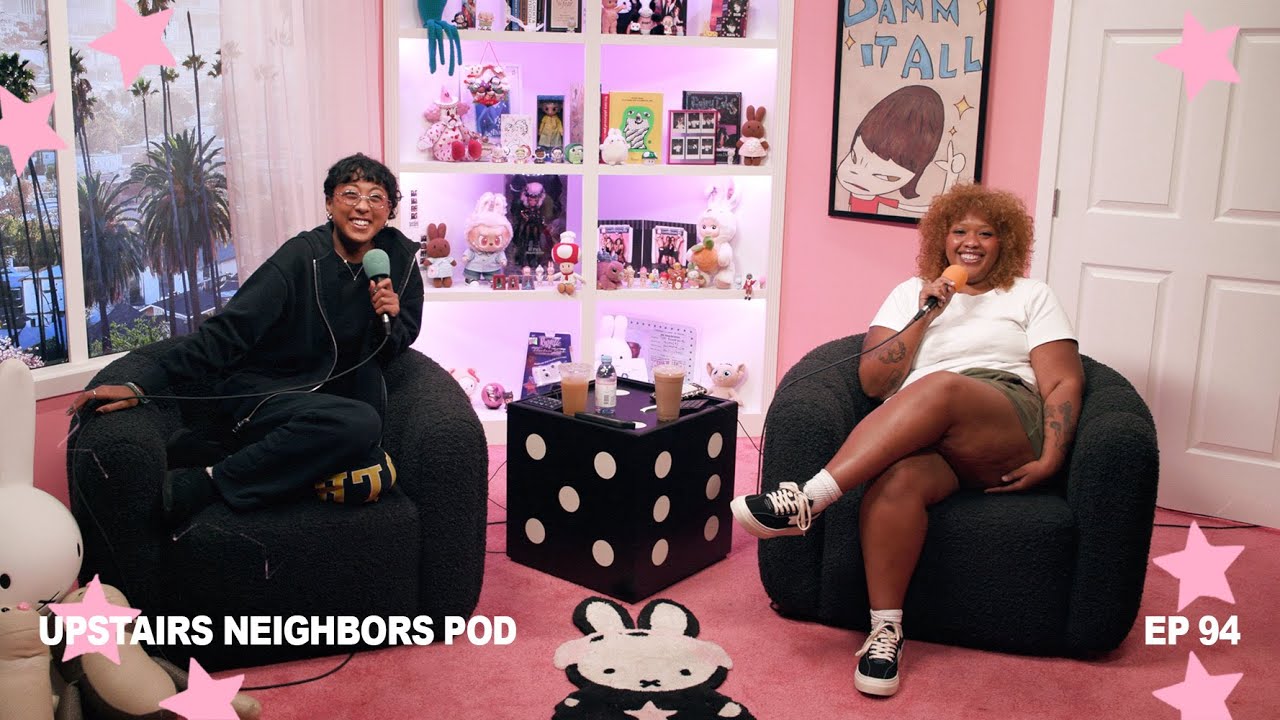 YouTube post by @upstairsneighborspodcast for CURLSMITH. Caption reads: Josh Hutcherson Is Our 5’5 King | Ep 94 w/ Dom &....