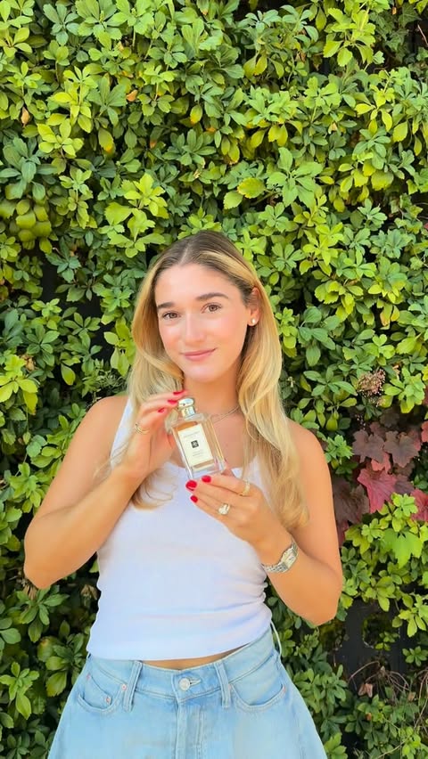 Instagram post by @thedailyschvitz for Jo Malone London. Caption reads: @jomalonelondon new Sea Salt & Bergamot fragrance....