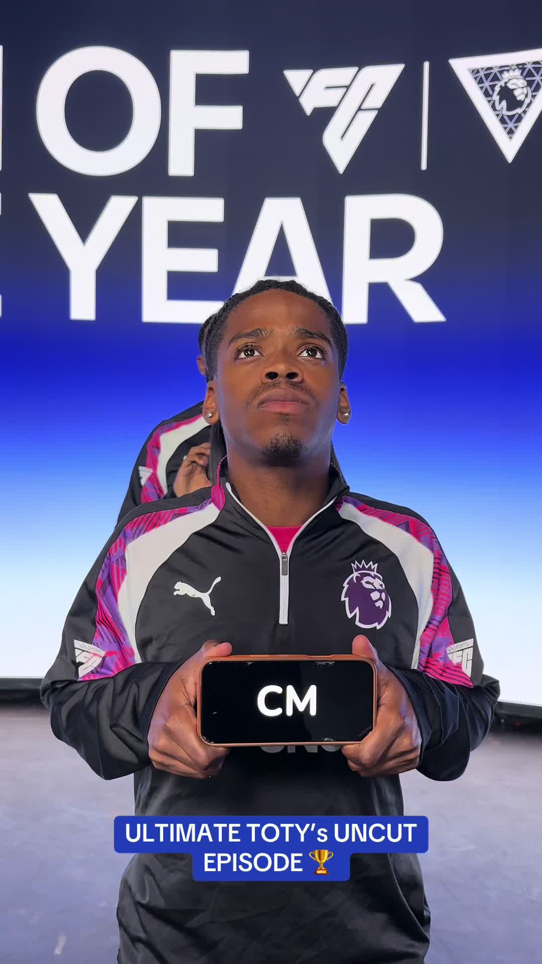 TikTok post by @minafootball for Premier League. Caption reads: 🚨 New Premier League Uncut episode is out now on....