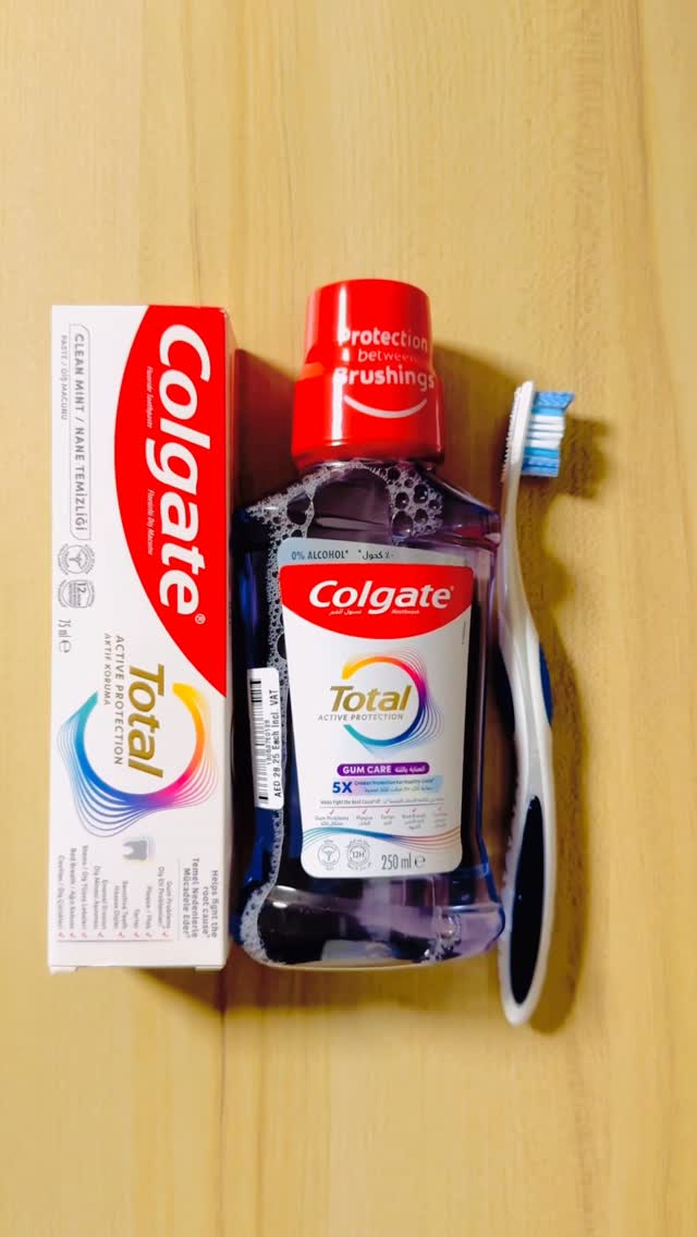 Instagram post by @ewaysyofficial_weso for Colgate. Caption reads: الوقاية خير من العلاج مع Colgate Total Active....