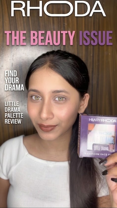 Instagram post by @dutta8862 for Hilary Rhoda Cosmetics. Caption reads: Comment Palette for link #hilaryrhodacosmetics....