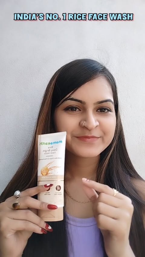 Instagram post by @shreya_sarkar_official for Mamaearth. Caption reads: [...] soft, dewy glass skin 
glow in just 7 days....