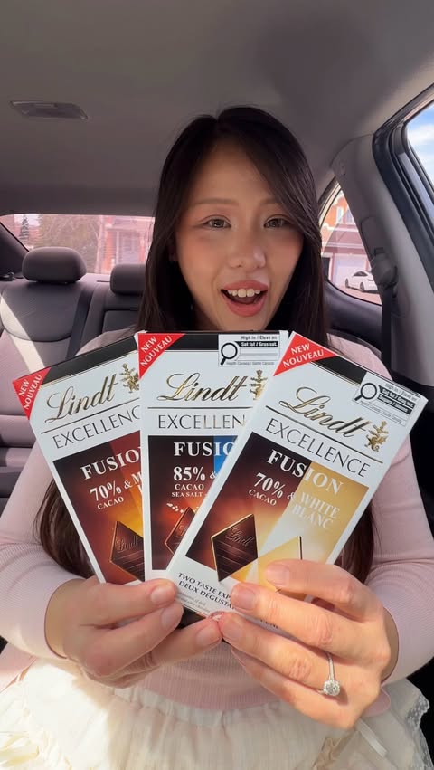 Instagram post by @eatsbyjoo for Lindt. Caption reads: @lindtcanada is changing the dark chocolate game....