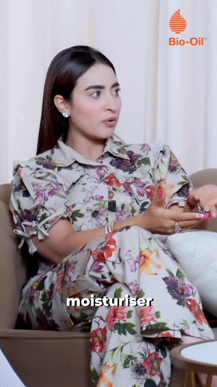 Instagram post by @noorvishusehgal for Bio-oil. Caption reads: Bio-Oil: Your solution for dryness and....