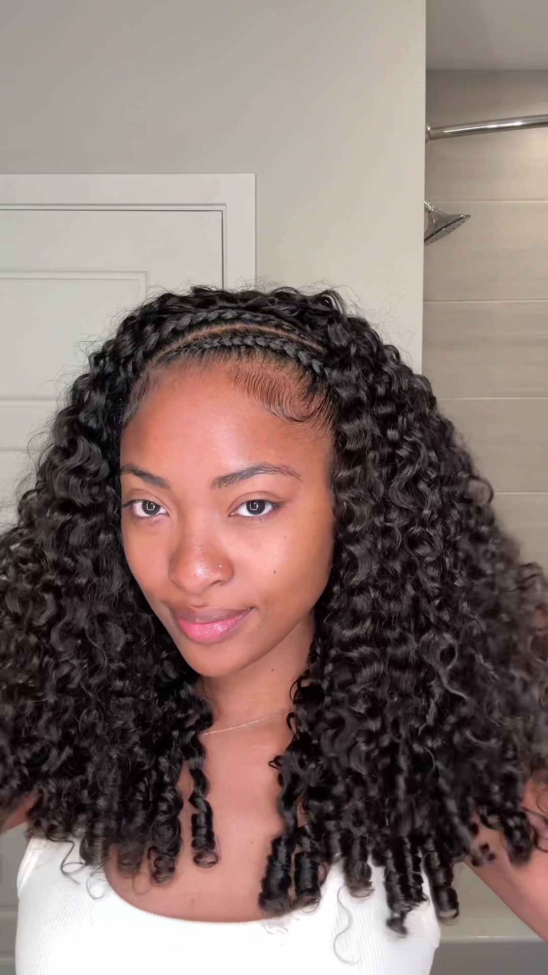 TikTok post by @xoalyria for iseehair. Caption reads: This is by far my most favorite Half wig!!!....