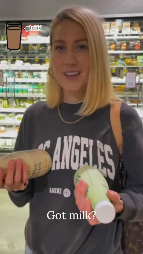 Instagram post by @realfoodology for Califia Farms. Caption reads: What I use daily in my coffee & matcha is....