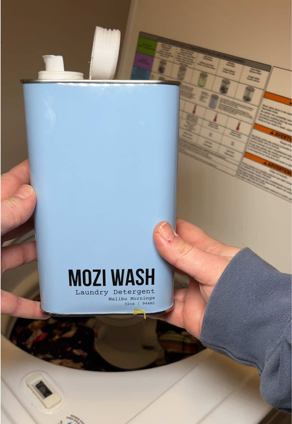 TikTok post by @nicoleroselifestyle for Mozi Wash. Caption reads: [...] wasn’t that clean? 😅 I’ve been using @Mozi....