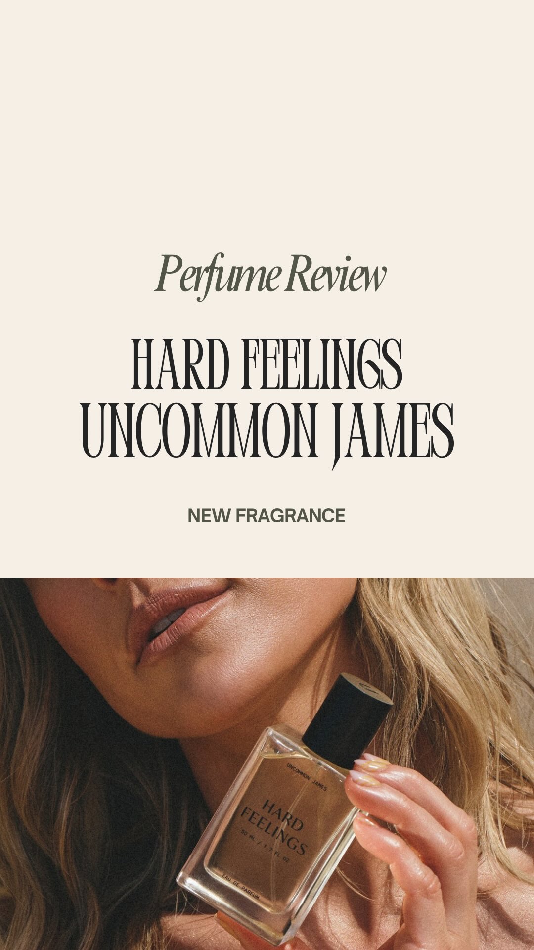 Instagram post by @jessescentials for Uncommon James. Caption reads: PR | Hard Feelings by Uncommon James is a bold....