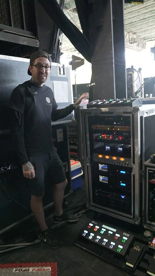 Instagram post by @jasenrauch for Eventide Audio. Caption reads: I’ve been asked about what I’ve been using live....