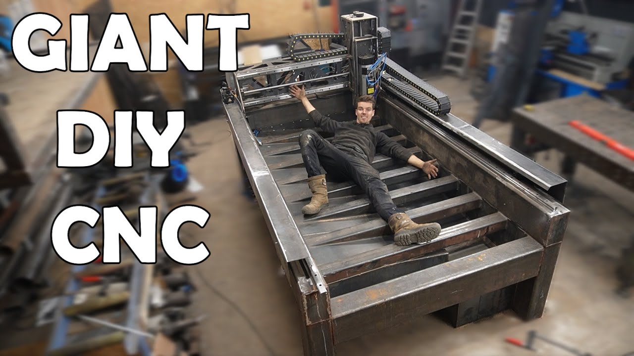 YouTube post by @homemade_madness for Creality. Caption reads: Building my dream CNC - Part 3.