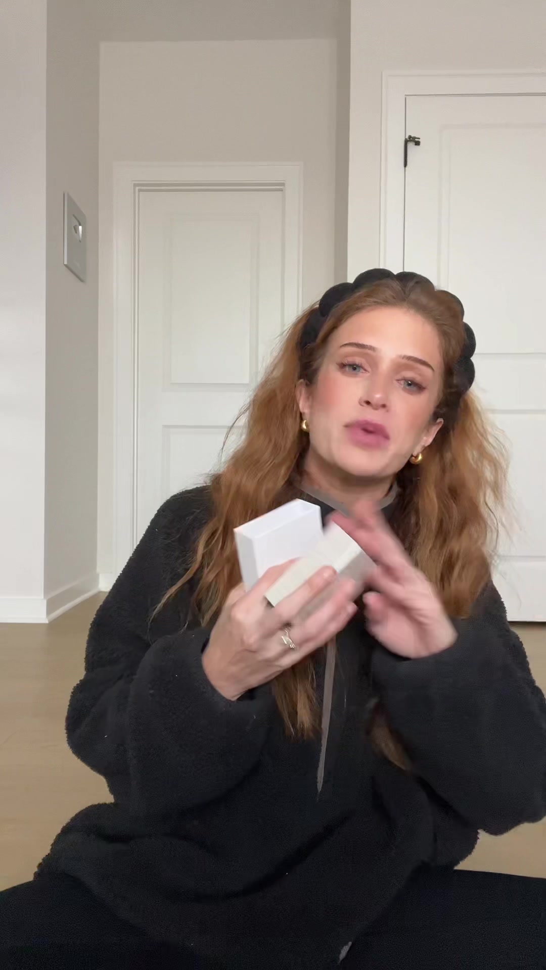 TikTok post by @sarah_wolak for nuuds. Caption reads: [...] every single #beautyadventcalendar !!!....