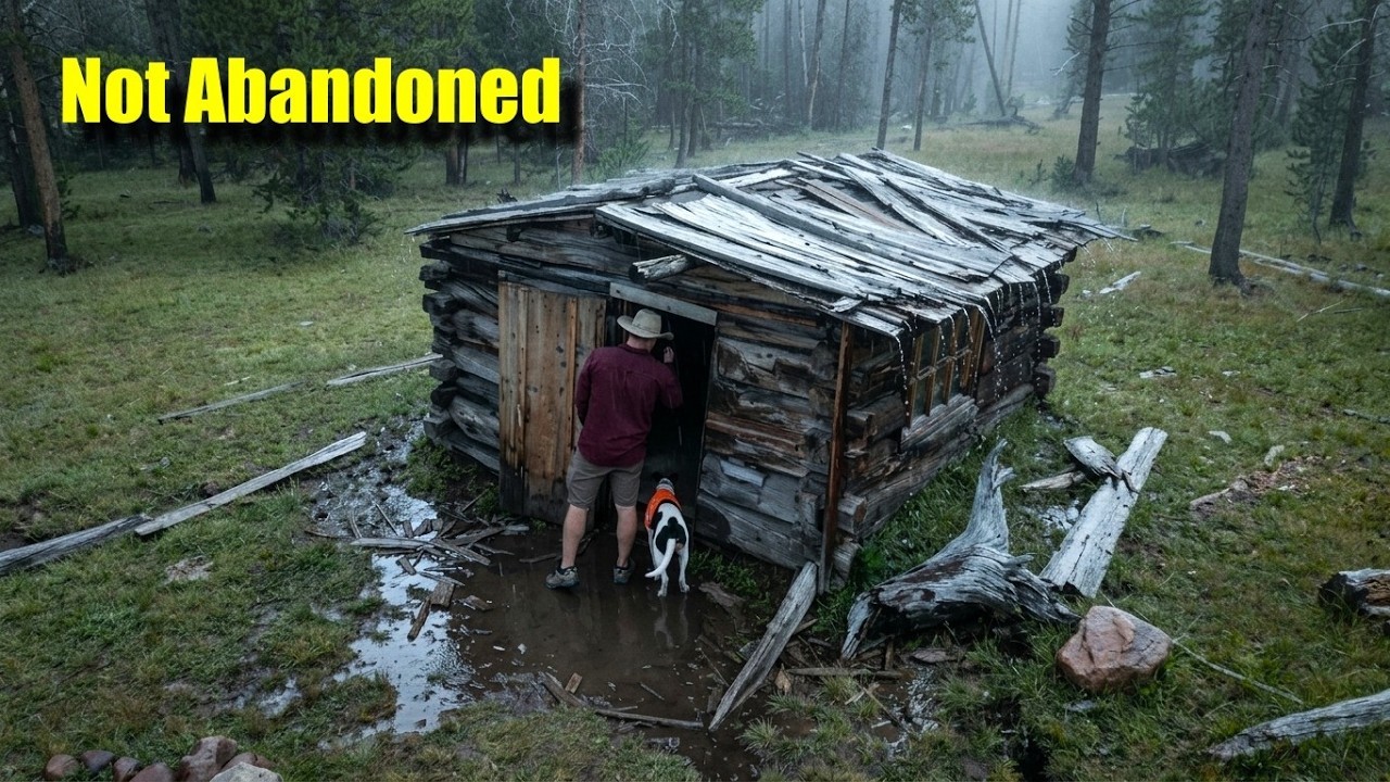 YouTube post by @garyutah1 for Sound Effect Library. Caption reads: This Remote Cabin Was Supposed to Be....