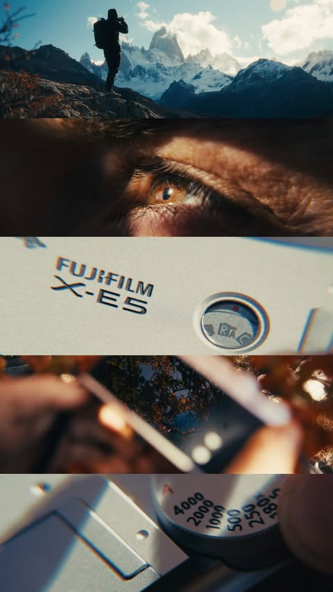 Instagram post by @hannes_becker for FUJIFILM X/GFX USA. Caption reads: Some frames were planned, most just happened along....
