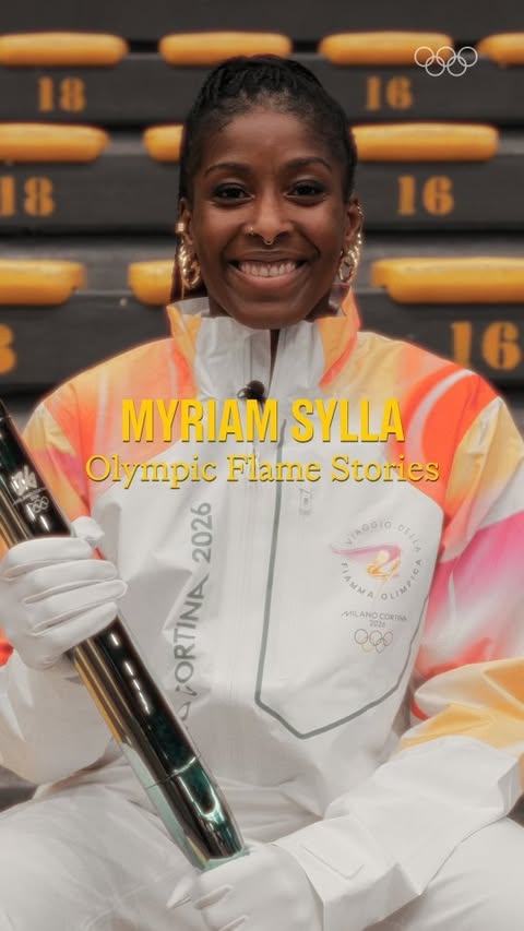 Instagram post by @miriamsylla for Coca-Cola. Caption reads: Myriam Sylla, chosen by @cocacolait as....