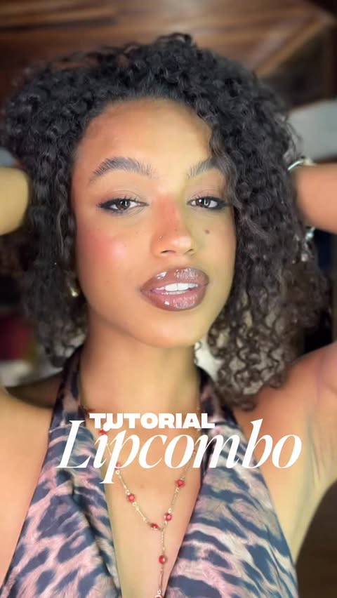 Instagram post by @ianobaldez for Too Faced. Caption reads: Lip combo fav 
Contorno @toofacedlovesbrasil....