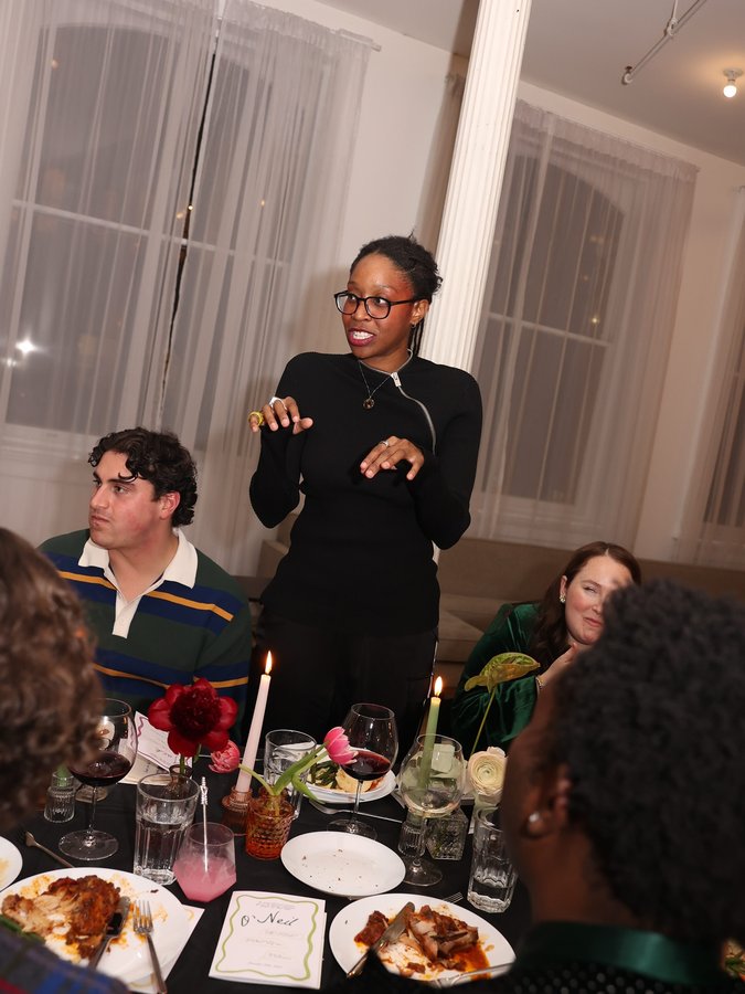 Instagram post by @nimayndoleaux for Little Words Project. Caption reads: On Friday @sophieberen gave me the honor of....