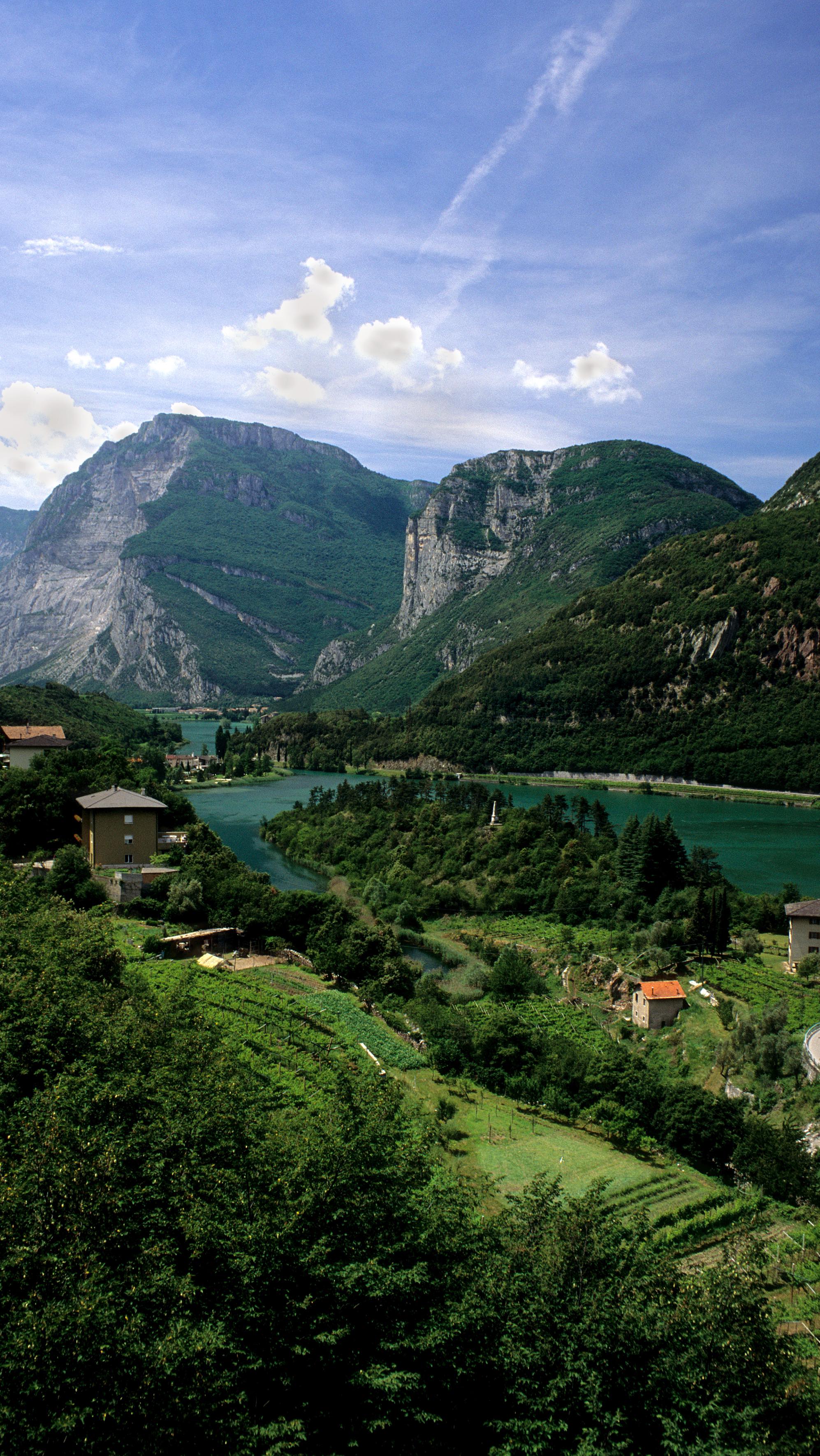 Instagram post by @gardatrentino for Visit Trentino. Caption reads: From Above, a Story of Roots and Vision 🍇✨

Fly....